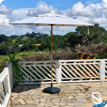 Carregar imagem no visualizador da galeria, Ombrelone 2,4m Madeira em Lona Sombrélis