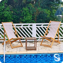 Carregar imagem no visualizador da galeria, Kit 2 Cadeiras Preguiçosas + Puff - Área Externa
