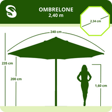 Carregar imagem no visualizador da galeria, Armação Ombrelone 2,4m
