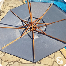 Carregar imagem no visualizador da galeria, Ombrelone 3m Madeira em Lona Sombrélis
