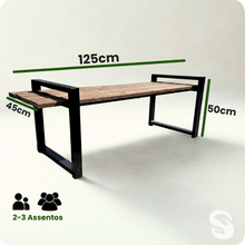 Carregar imagem no visualizador da galeria, Banco Longevita Madeira Ecológica 125cm

