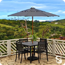 Carregar imagem no visualizador da galeria, Ombrelone 3m Madeira em Lona Sombrélis
