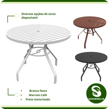 Carregar imagem no visualizador da galeria, Mesa Ripada Área Externa 1m - Olympus - Pronta Entrega
