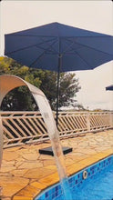 Carregar e reproduzir vídeo no visualizador da galeria, Ombrelone 2.4m Alumínio em Tecido Náutico
